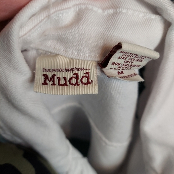 Mudd White Denim Vest Size Medium Juniors - Picture 5 of 8